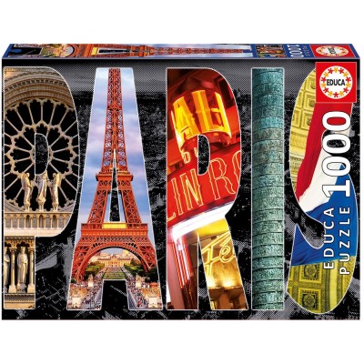 Puzzle Educa-16757 Collage - Paris