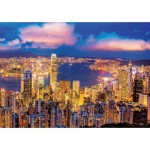 Puzzle  Educa-18462 Neon Fluorescent - Hong Kong