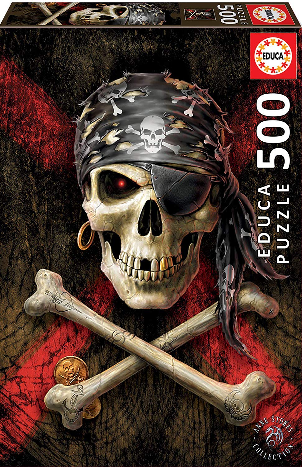 Totenkopf Eines Piraten - 500 Teile - EDUCA Puzzle online kaufen