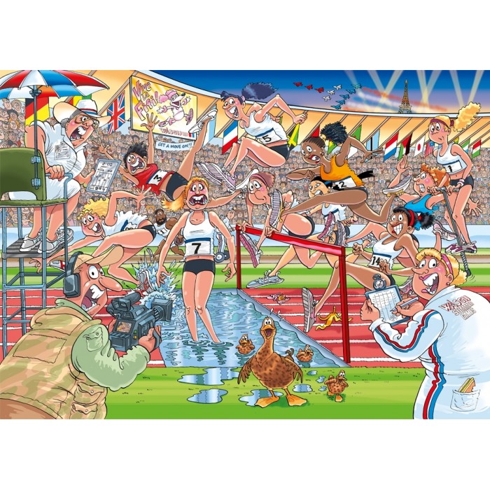 Puzzle Jumbo-00587 Wasgij Original 44 - Sommerspiele
