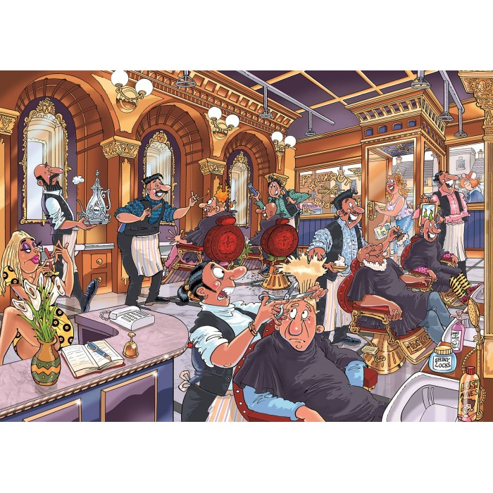 Puzzle  Jumbo-00593 Wasgij Mystery 27 - Um Haaresbreite!