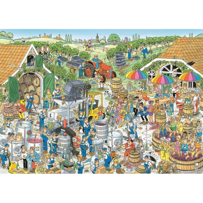 Puzzle  Jumbo-00604 Jan Van Haasteren - Auf dem Weingut