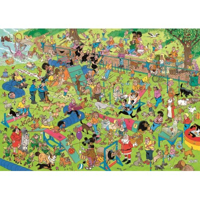 Puzzle Jumbo-00624 Jan van Haasteren - Hunde-Hindernislauf