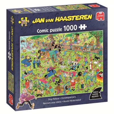 Puzzle Jumbo-00624 Jan van Haasteren - Hunde-Hindernislauf