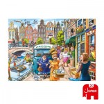 Puzzle  JUMBO-02092 WASGIJ Retro Original 45  Umzugstag!