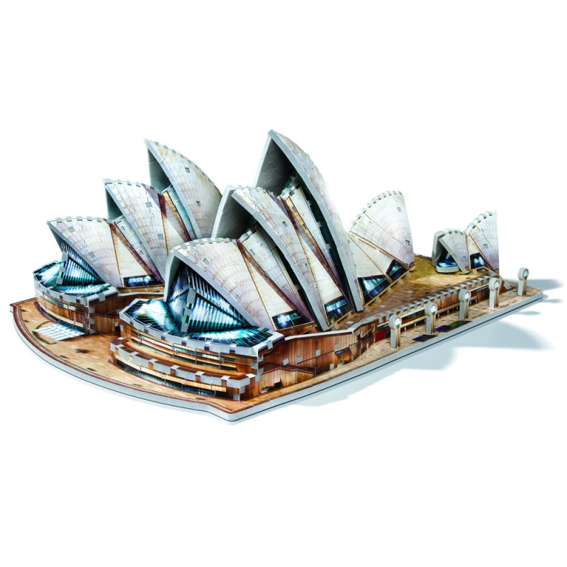 58 Teile, 3D-Puzzle 'Sydney Opera House' aus Styropor 39 x 26 x 15 cm 