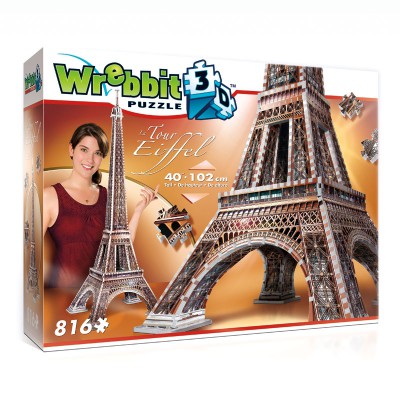 Wrebbit-3D-2009 3D Puzzle - Paris: Eiffelturm