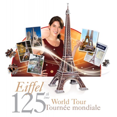 Wrebbit-3D-2009 3D Puzzle - Paris: Eiffelturm
