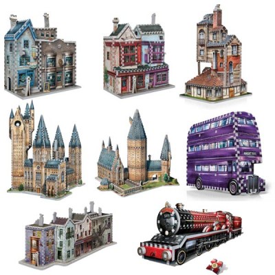 Wrebbit-Set-Harry-Potter-4 8 x 3D Puzzles - Set Harry Potter (TM)