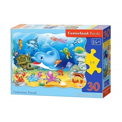Puzzle Castorland-03501 Freunde unter Wasser