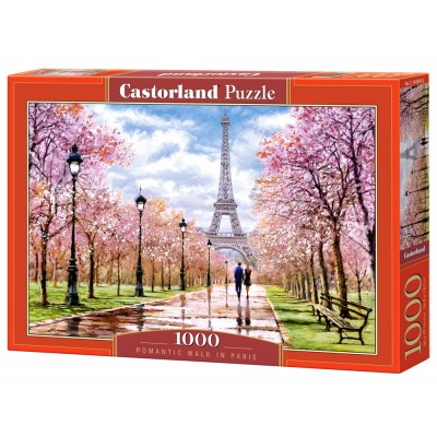 Puzzle Castorland-104369 Romantischer Spaziergang in Paris