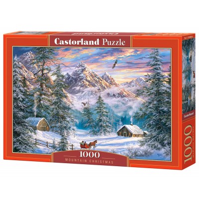 Puzzle Castorland-104680 Bergweihnacht