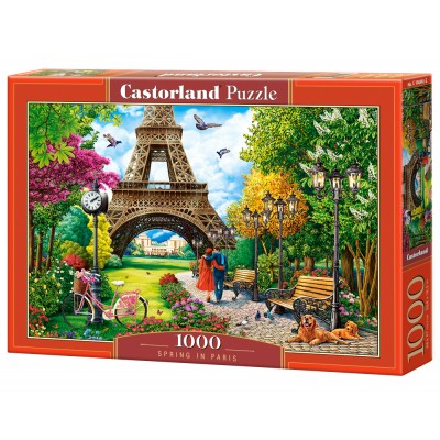 Puzzle Castorland-104840 Frühling in Paris