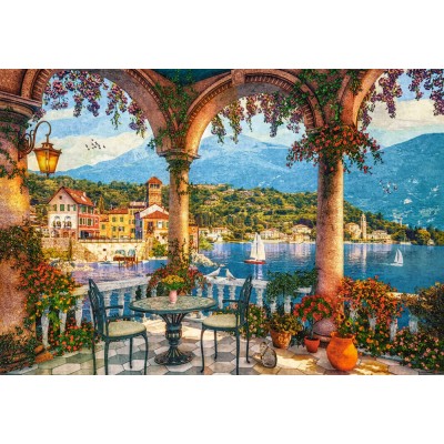 Puzzle Castorland-105120 Veranda am Mittelmeer