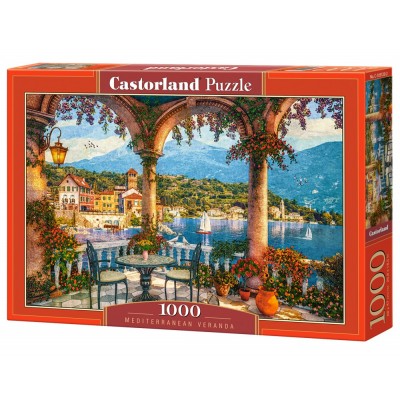 Puzzle Castorland-105120 Veranda am Mittelmeer