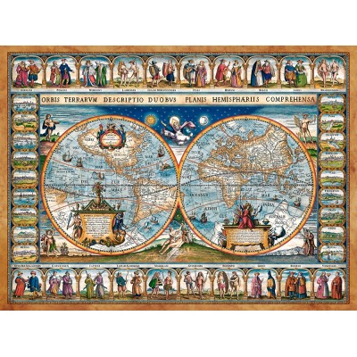 Puzzle Castorland-200733 Map of The World, 1639
