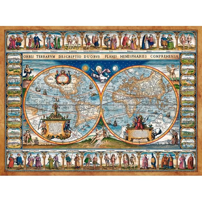 Map of The World, 1639
