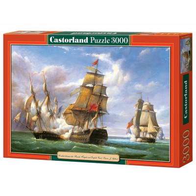 Puzzle Castorland-300037 Seeschlacht von Trafalgar 