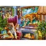 Puzzle  Castorland-300556 Tigers Coming to Life
