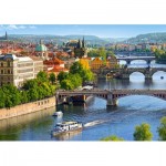 Puzzle  Castorland-53087 View of Bridges in Prague