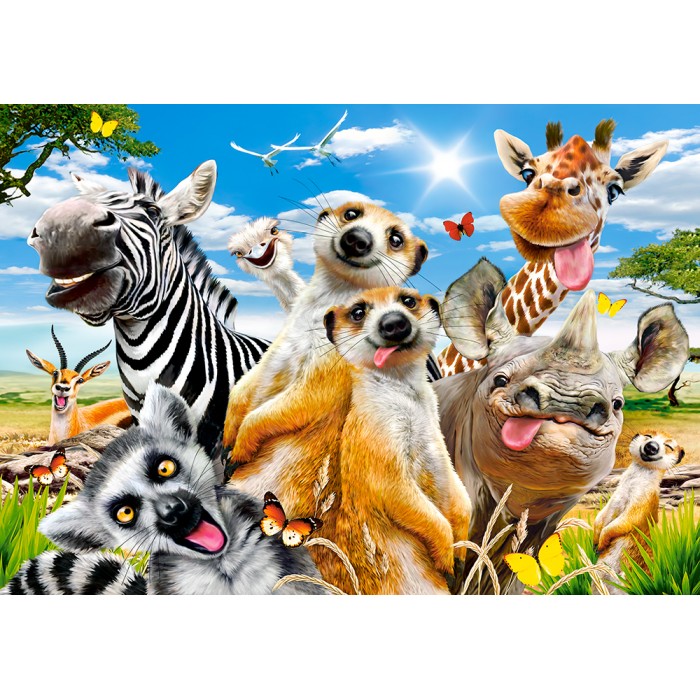 Puzzle Castorland-53568 Afrikanisches Selfie