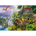 Puzzle  Castorland-53643 Dinosaurier-Tal