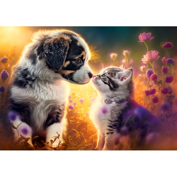 Puzzle Castorland-53834 Neue Freundschaft