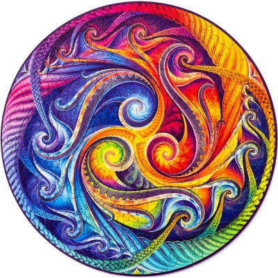 Puzzle Unidragon-50117 Mandala-Spirale-Inkarnation - Größe M