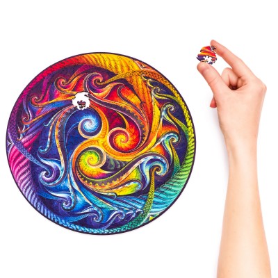 Puzzle Unidragon-50117 Mandala-Spirale-Inkarnation - Größe M