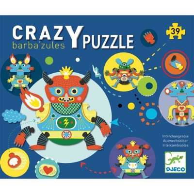 Djeco-07119 Crazy Puzzle - Barbazul