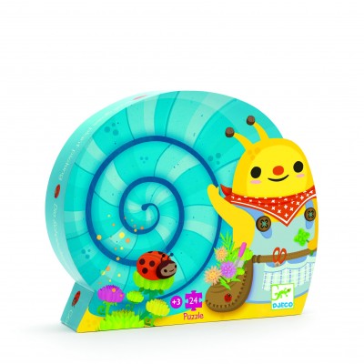 Puzzle Djeco-07219 Snail goes plant picking