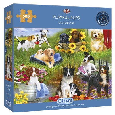 Puzzle Gibsons-G3129 Playful Pups