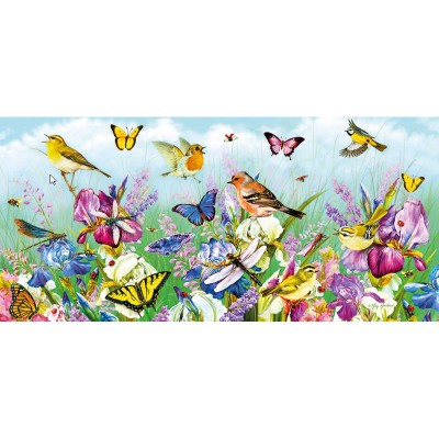 Puzzle Gibsons-G4019 Schmetterlinge und Blüten
