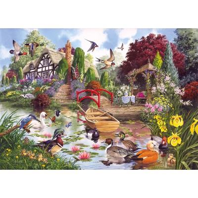 Gibsons-G5025 4 Puzzles - John Francis: Flora und Fauna