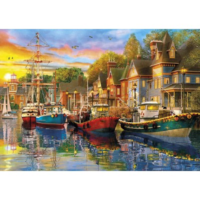Gibsons-G5054 2 Puzzles - Sails at Sunset