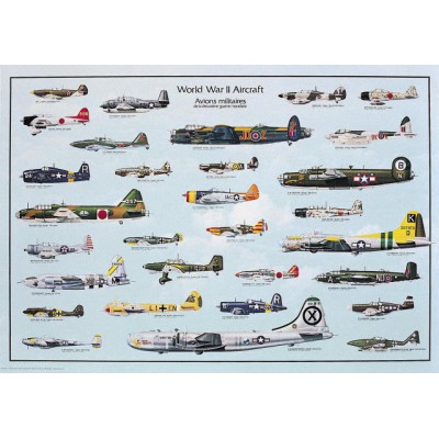 Puzzle Ricordi-2804-N-00005 Flugzeuge des 2. Weltkrieges