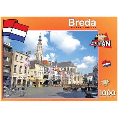 Puzzle PuzzelMan-426 Breda, die Niederlande: Kirche Notre Dame