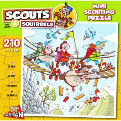 Puzzle Puzzelman-814 Scouts & Squirrels - Hängebrücke