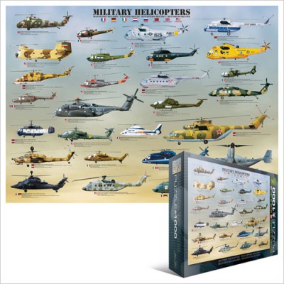 Puzzle Eurographics-6000-0088 Militärhubschrauber