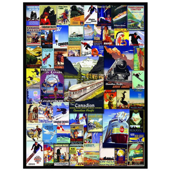 Puzzle  Eurographics-6000-0648 Canadian Pacific Rail - Poster Vintage