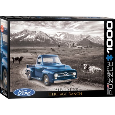 Puzzle Eurographics-6000-0668 1954 Ford F-100 Heritage Ranch