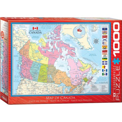 Puzzle Eurographics-6000-0781 Karte von Kanada