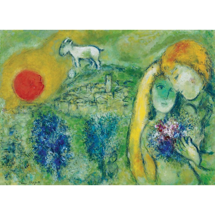 Puzzle  Eurographics-6000-0848 Marc Chagall - Liebende in Vence