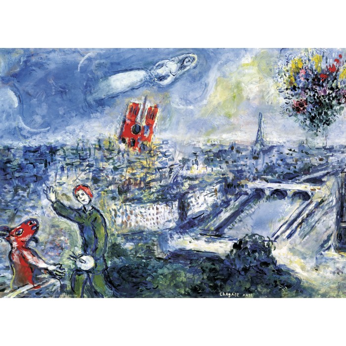 Puzzle  Eurographics-6000-0850 Chagall Marc - Abstraktes Paris