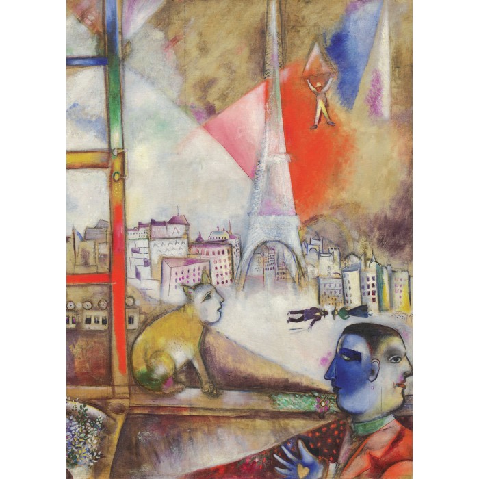 Puzzle Eurographics-6000-0853 Marc Chagall - Paris aus dem Fenster (Detail)