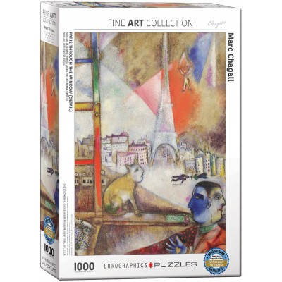 Puzzle Eurographics-6000-0853 Marc Chagall - Paris aus dem Fenster (Detail)
