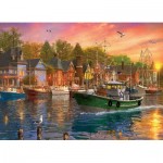 Puzzle  Eurographics-6000-0969 Dominic Davison - Harbor Sunset
