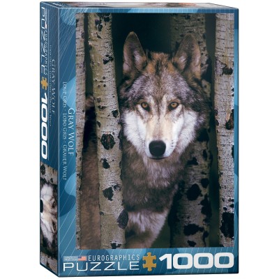 Puzzle Eurographics-6000-1244 Grauer Wolf