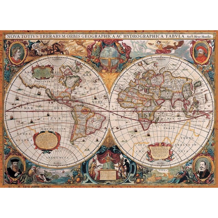 Puzzle Eurographics-6000-1997 Antike Weltkarte