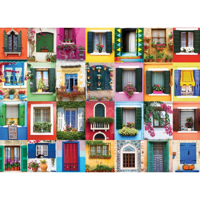 Puzzle Eurographics-6000-5350 Mediterranean Windows